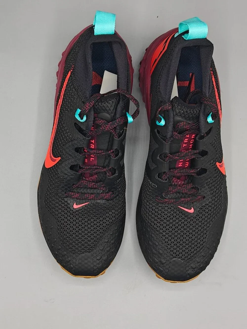 Nike Wildhorse 7 Black Crimson Trail Running Shoes Men's Size 7 CZ1856 001